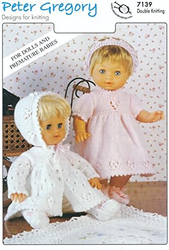 Baby DK Double Knitting Pattern for Premature Babies &amp; Doll's Outfits Jacket Leggings Dress (7139)