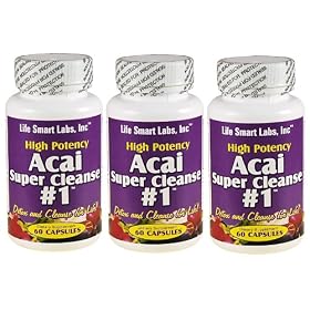 ACAI SUPER CLEANSE #1 TM HIGHLY POTENT 180 capsules ANTIOXIDANT, Detox, Colon Cleanse, Weight Loss