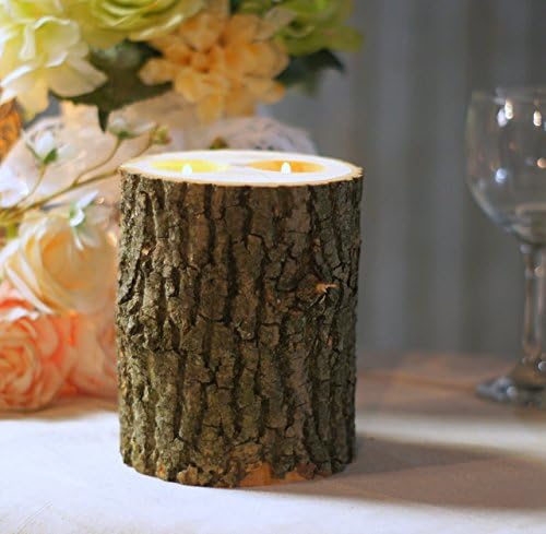 Single Log 2 Tea-light Candle Holder