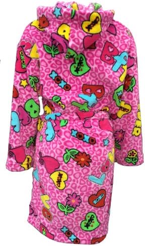 BFF Best Friends Forever Theme Fuzzy Furry Super Soft with 2 Pockets and Belt Robe (10/12)