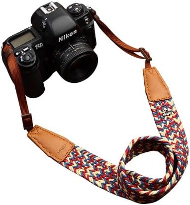 Colorful! Cotton Braided Span/leather Universal Camera Shoulder Neck Strap 8782