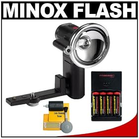Click here to buy Minox Classic Camera Flash with (4) Batteries & Charger + Cleaning Kit for DCC 4.0,... by Minox.