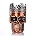 Golden Bell Herb Spice Coffee Grinder Crown Skull - Red Bronze