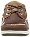 Sebago Triton Three Eyelets FGL Boat Shoes - Waxed Leather Moccasins with Breathable Mesh Lining, Comfy EVA Insole, and Strobel-Attached Rubber Outsole, Brown Cinnamon - 9
