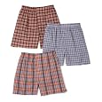 Fruit of the Loom Men's 3-Pack Assorted Tartan Plaids Woven Boxers (Colors/Patterns Will Vary)