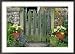 Farmhouse Gate with Terracotta Pots of Viola and Primula Auricula Collections Framed Photographic Poster Print by Sunniva Harte, 36x26