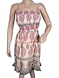 Boho-chic Dress, Bohemian Gypsy Paisley Printed Cotton Spaghetti Dresses