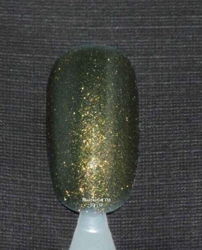 Bluesky Soak Off UV LED Gel Nail Polish DEEP GREEN COPPER HINTS Glitter 10ml J12