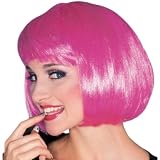 Hot Pink Super Model Wig - One-Size