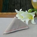HomeMattersMost Organic Cotton Napkins and Table Mats - Set of 4 (Earth)