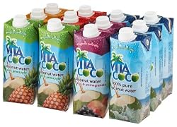Vita Coco Coconut Water Variety Pack, 17-Ounce Packages (Pack of 12)
