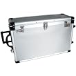 24 Trays Large Aluminum Rolling Jewelry Carrying Case