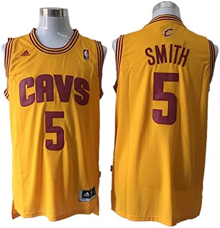 Cavaliers 5 J.R. Smith Yellow New Revolution 30 Jersey Size-XXL