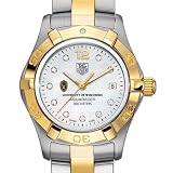 University of Wisconsin TAG Heuer Watch - Women's Two-Tone Aquaracer with Diamond Dial at M.LaHart