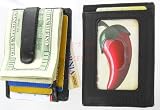 909 Men's Cow Hide Leather Money Clip Card Holder
