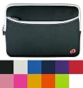Assorted Colors - Durable Neorpene Sleeve Case with Extra Pocket Compatible with Acer Aspire One 8.9" Mini Laptop - Compatible with - 3Cell and 6Cell Extended Battery (Acer Aspire One Laptop NOT included)