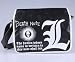Death Note L Logo Shoulder Messenger Black Bag