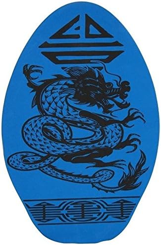 Tribal Skimboards Padded Wood Skimboard with Color Design (Blue (Style 4), 30")