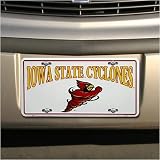Iowa State Cyclones White Metal License Plate