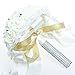 Favebridal Real Touch Flower Silk Rose Bridal Wedding Bouquet WF012CR