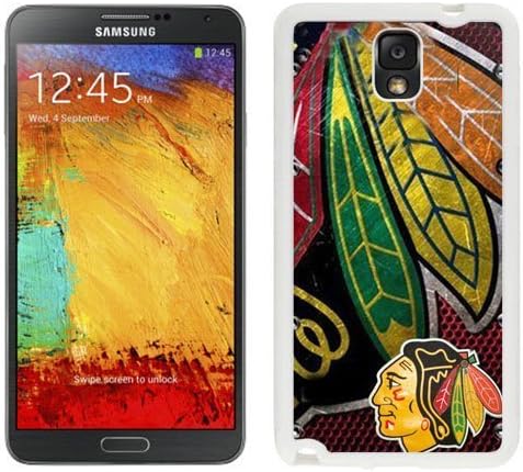 Easy set,Customized Galaxy Note 3 Case Design with Chicago Blackhawks Samsung Galaxy Note 3 III N900 N9005 Phone Case in White