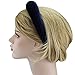 QtGirl Navy Headbands Wide Padded Thick Alice Band Velvet Hair Hand for Girls
