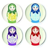 Thomas Paul Folk Salad Dessert Plates Set