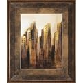 Set of 2 Skyline Framed Art - Brown