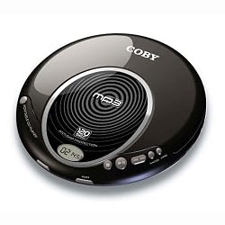 Coby Personal MP3/CD Player with 120 Second Anti-Skip Protection MPCD521, Black