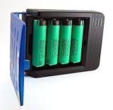 Smart Li-ion 4 Channels Battery Charger and FOUR 3100mAh Panasonic 18650 Lithium-ion Batteries Charging Kit
