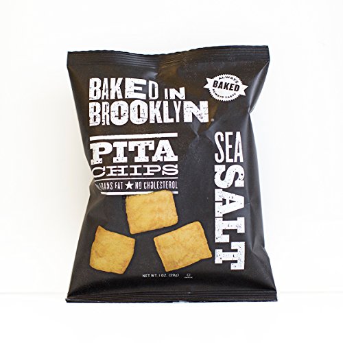 Baked in Brooklyn Pita Chips, Sea Salt, 1-ounce Bags (Pack of 24)