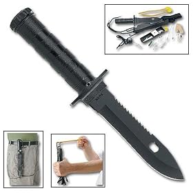 Black Survival Knife by 