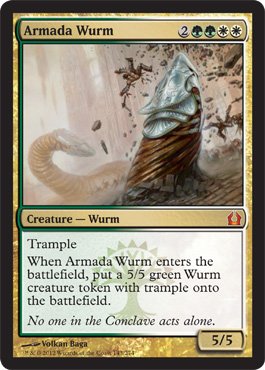 Magic: the Gathering - Armada Wurm (143) - Return to Ravnica On Sale