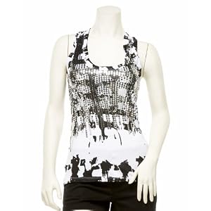Buy 2b Sequin Fall Printed Tank by bebe