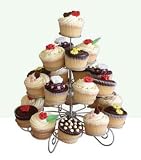 from Andrew James UK LTD Andrew James Premium 4 Tier Cup Cake Stand Holds 23 Cups Cakes