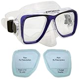 RX Scuba Dive Snorkeling Purge Mask Prescription Lenses