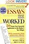 Essays That Worked: 50 Essays from Successful Applications to the Nation's Top Colleges
