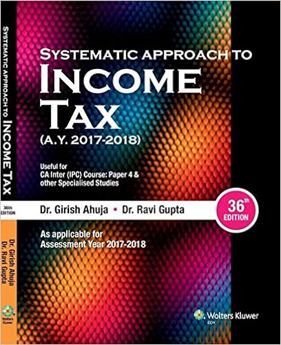 Girish Ahuja Income Tax Book AY 2017 - 2018 for IPCC