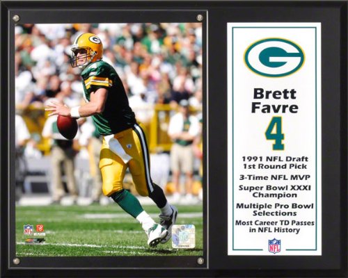 Brett Favre Sublimated 12x15 Plaque | Details: Green Bay Packers