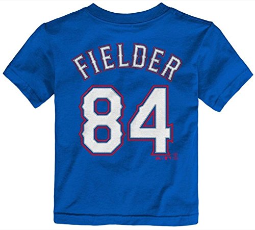 Majestic Toddler Premium Fielder Player N&N Tee S/S, Alt - Texas Rangers