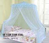 Blue Ruffle Princess Bed Canopy Crib, Twin By Sid