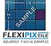 FLEXIPIXTILE, SAMPLE, Aluminum Mosaic Tile, Peel & Stick, Kitchen Backsplash, Accent Wall, AQUARIUS