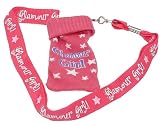 Cool - GLAMOUR GIRL - Funky Sock Mobile Phone / MP3 Player Holder / Bag / Pouch With Neck Cord / Lanyard