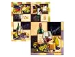 Wine and Cheese Square Dinner Napkins Wine and Cheese Square Dinner Napkins