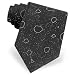 Asteroids by Game Tie black microfiber ties