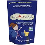 MySuperSnack Soft Granola Bites, Blueberry Banana Acai, 1.41 Ounce (Pack of 6)