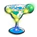 Light Up Margarita Flashing Blinking LED Body Light Lapel Pins (5-Pack)