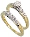 14k Gold 2-Piece Engagement Ring Set, w/ 0.50 Carat Brilliant Cut Diamonds, 1/4