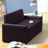 Dorel Home Products Double Sleeper Chair, Black