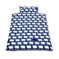 Pinolino 630522-1 - Bett- und Kopfkissenbezug f�r Kinderbetten, 'Happy Sheep' blau